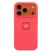 Чехол-накладка с анимацией для Apple iPhone 17 Pro (Ярко-розовый) ORG Silicone Case