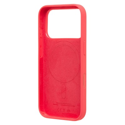 Чехол-накладка с анимацией для Apple iPhone 17 Pro (Ярко-розовый) ORG Silicone Case