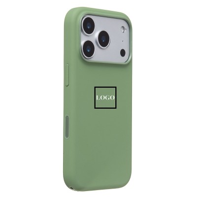 Чехол-накладка с анимацией для Apple iPhone 17 Pro (Светлый мох) ORG Silicone Case