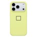 Чехол-накладка с анимацией для Apple iPhone 17 Pro (Неоновый желтый) ORG Silicone Case