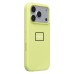 Чехол-накладка с анимацией для Apple iPhone 17 Pro (Неоновый желтый) ORG Silicone Case
