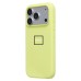 Чехол-накладка с анимацией для Apple iPhone 17 Pro (Неоновый желтый) ORG Silicone Case