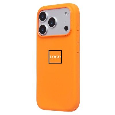 Чехол-накладка с анимацией для Apple iPhone 17 Pro (Оранжевый) ORG Silicone Case