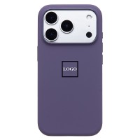 Чехол-накладка с анимацией для Apple iPhone 17 Pro (Фиолетовый туман) ORG Silicone Case