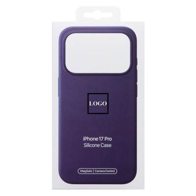 Чехол-накладка с анимацией для Apple iPhone 17 Pro (Фиолетовый туман) ORG Silicone Case