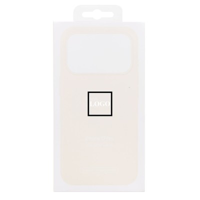 Чехол-накладка с анимацией для Apple iPhone 17 Pro (Кремовый) ORG Silicone Case