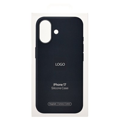 Чехол-накладка с анимацией для Apple iPhone 17 (Черный) ORG Silicone Case
