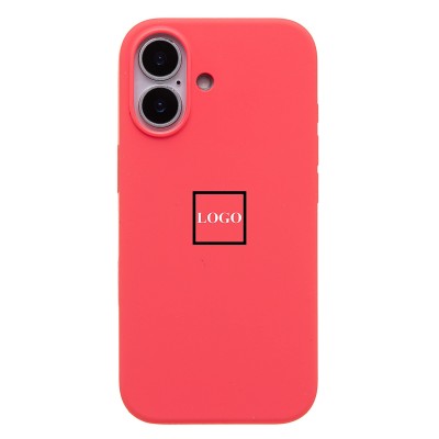 Чехол-накладка с анимацией для Apple iPhone 17 (Ярко-розовый) ORG Silicone Case