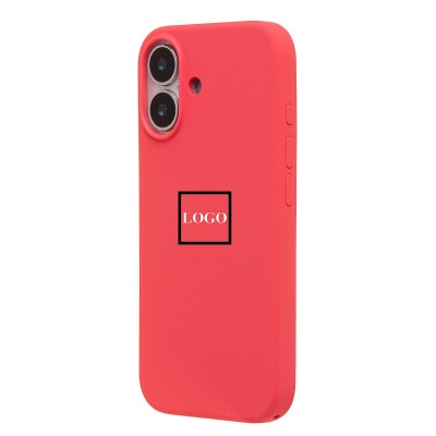 Чехол-накладка с анимацией для Apple iPhone 17 (Ярко-розовый) ORG Silicone Case