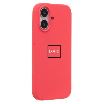 Чехол-накладка с анимацией для Apple iPhone 17 (Ярко-розовый) ORG Silicone Case