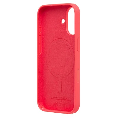Чехол-накладка с анимацией для Apple iPhone 17 (Ярко-розовый) ORG Silicone Case