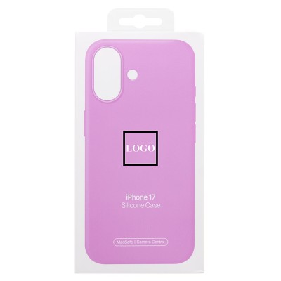 Чехол-накладка с анимацией для Apple iPhone 17 (Электирк лавандовый) ORG Silicone Case