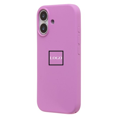 Чехол-накладка с анимацией для Apple iPhone 17 (Электирк лавандовый) ORG Silicone Case