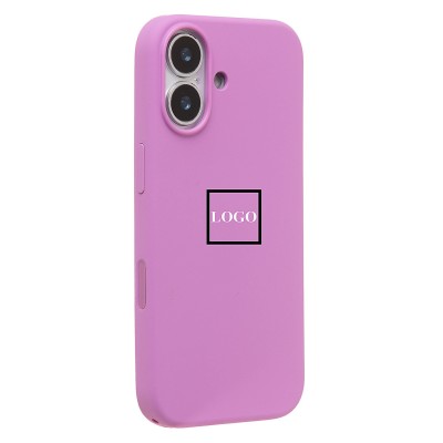 Чехол-накладка с анимацией для Apple iPhone 17 (Электирк лавандовый) ORG Silicone Case