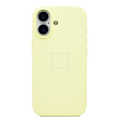 Чехол-накладка с анимацией для Apple iPhone 17 (Неоновый желтый) ORG Silicone Case
