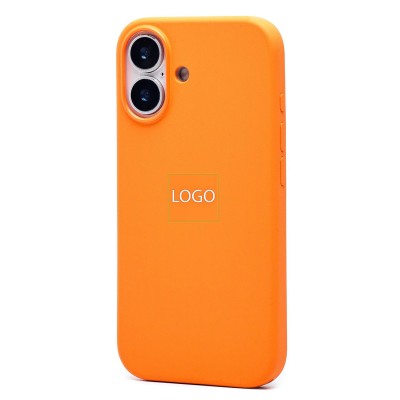 Чехол-накладка с анимацией для Apple iPhone 17 (Оранжевый) ORG Silicone Case