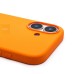 Чехол-накладка с анимацией для Apple iPhone 17 (Оранжевый) ORG Silicone Case