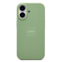 Чехол-накладка с анимацией для Apple iPhone 17 (Зеленый мох) ORG Silicone Case