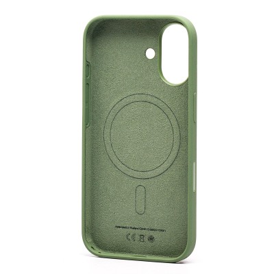 Чехол-накладка с анимацией для Apple iPhone 17 (Зеленый мох) ORG Silicone Case