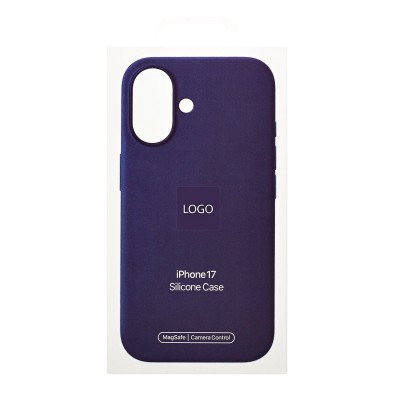 Чехол-накладка с анимацией для Apple iPhone 17 (Фиолетовый туман) ORG Silicone Case