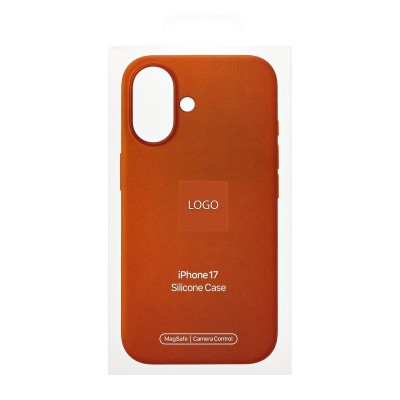 Чехол-накладка с анимацией для Apple iPhone 17 (Терракотовый) ORG Silicone Case