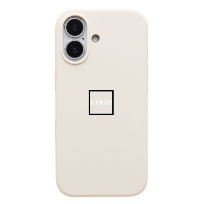 Чехол-накладка с анимацией для Apple iPhone 17 (Кремовый) ORG Silicone Case