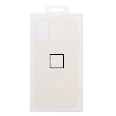 Чехол-накладка с анимацией для Apple iPhone 17 (Кремовый) ORG Silicone Case