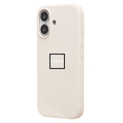 Чехол-накладка с анимацией для Apple iPhone 17 (Кремовый) ORG Silicone Case