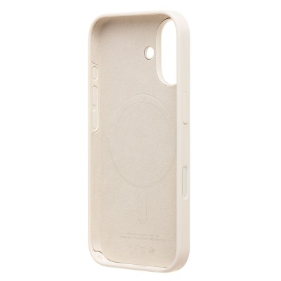 Чехол-накладка с анимацией для Apple iPhone 17 (Кремовый) ORG Silicone Case