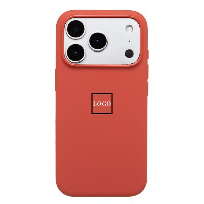 Чехол-накладкас анимацией для Apple iPhone 17 Pro (Терракотовый) ORG Silicone Case