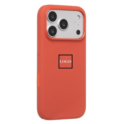 Чехол-накладкас анимацией для Apple iPhone 17 Pro (Терракотовый) ORG Silicone Case