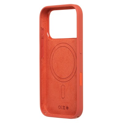 Чехол-накладкас анимацией для Apple iPhone 17 Pro (Терракотовый) ORG Silicone Case