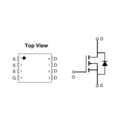 Микросхема AON7408 N-Channel MOSFET 30V 18A