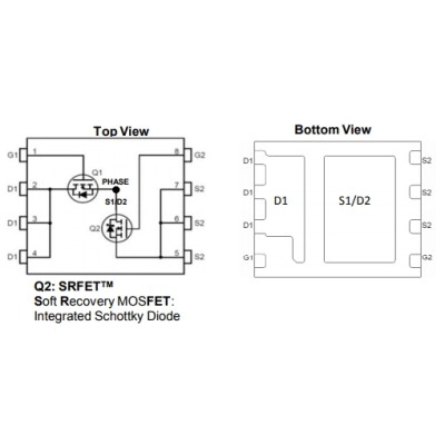 AON6994 N-Channel MOSFET 30V 50A