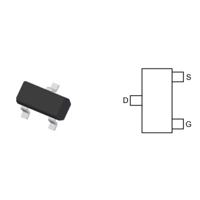 ZXMN6A07FTA N-Channel MOSFET 60V 1.2A