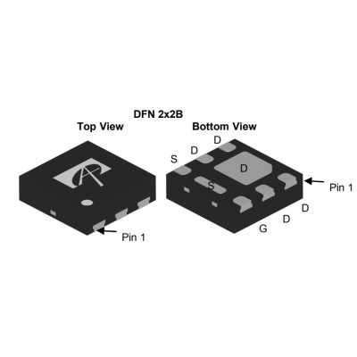 AON2406 N-Channel MOSFET 20V 8A