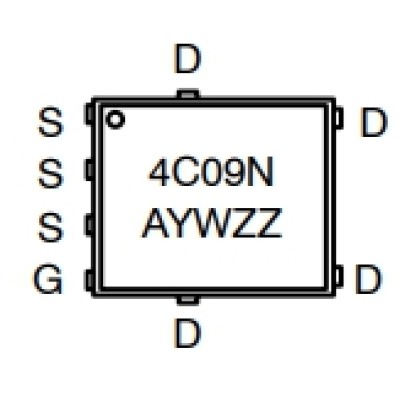 NTMFS4C09N N-Channel MOSFET 30V 52A