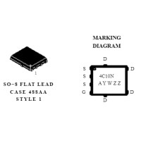 NTMFS4C10NT1G N-Channel MOSFET 30V 46A