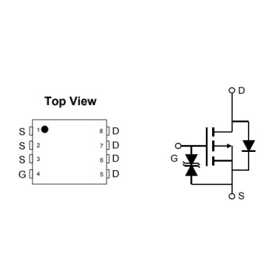 Микросхема AON7409 P-Channel MOSFET 30V 32A