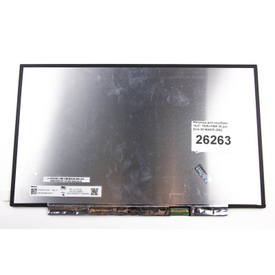 Матрица для ноутбука 14.0" 1920x1080 30pin Slim AAS N140HCG-GQ2 Matte 60Hz