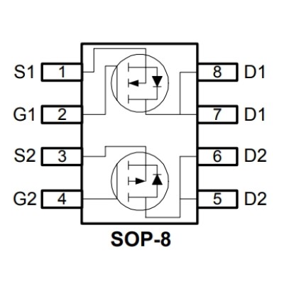 AF4502C NP-Channel MOSFET 30V 10A