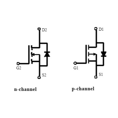 Микросхема AO4614 Dual NP-Channel MOSFET 40V 5A