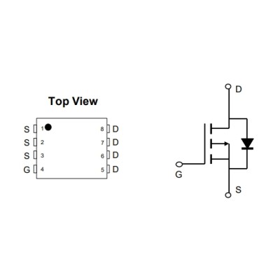 AON7403 P-Channel MOSFET 30V 29A
