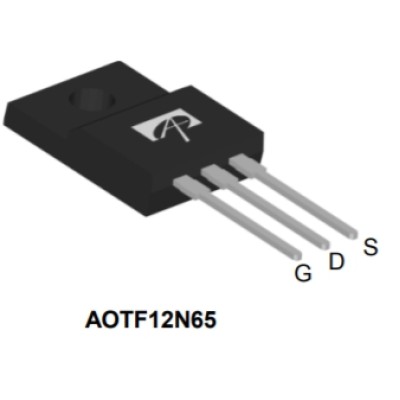 AOTF12N65 N-Channel MOSFET 650V 12A TO-220F