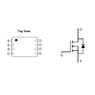 AON6414A N-Channel MOSFET 30V 50A