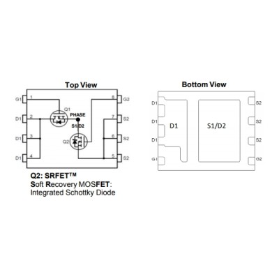 AON6982 N-Channel MOSFET 30V 50A