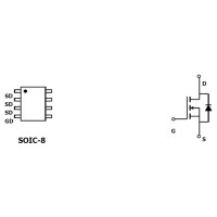 Микросхема AO4414 N-Channel MOSFET 30V 8.5A