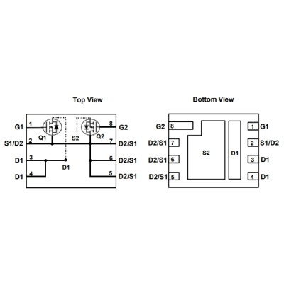 AOE6936 Dual N-Channel MOSFET 30V 85A