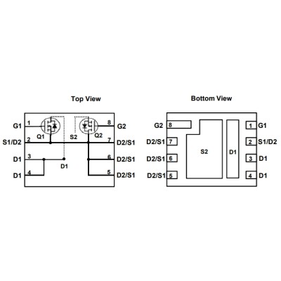 AOE6932 Dual N-Channel MOSFET 30V 85A