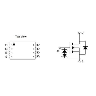 AON6406 N-Channel MOSFET 30V 170A